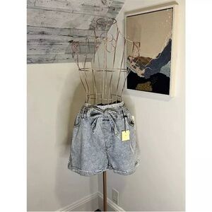 NWT Francesca's Women's High Waisted Cotton Denim Shorts